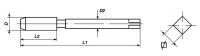 VO-26387 Метчик машинно-ручной М21x1 комплектный DIN 2181 HSS-G VOLKEL